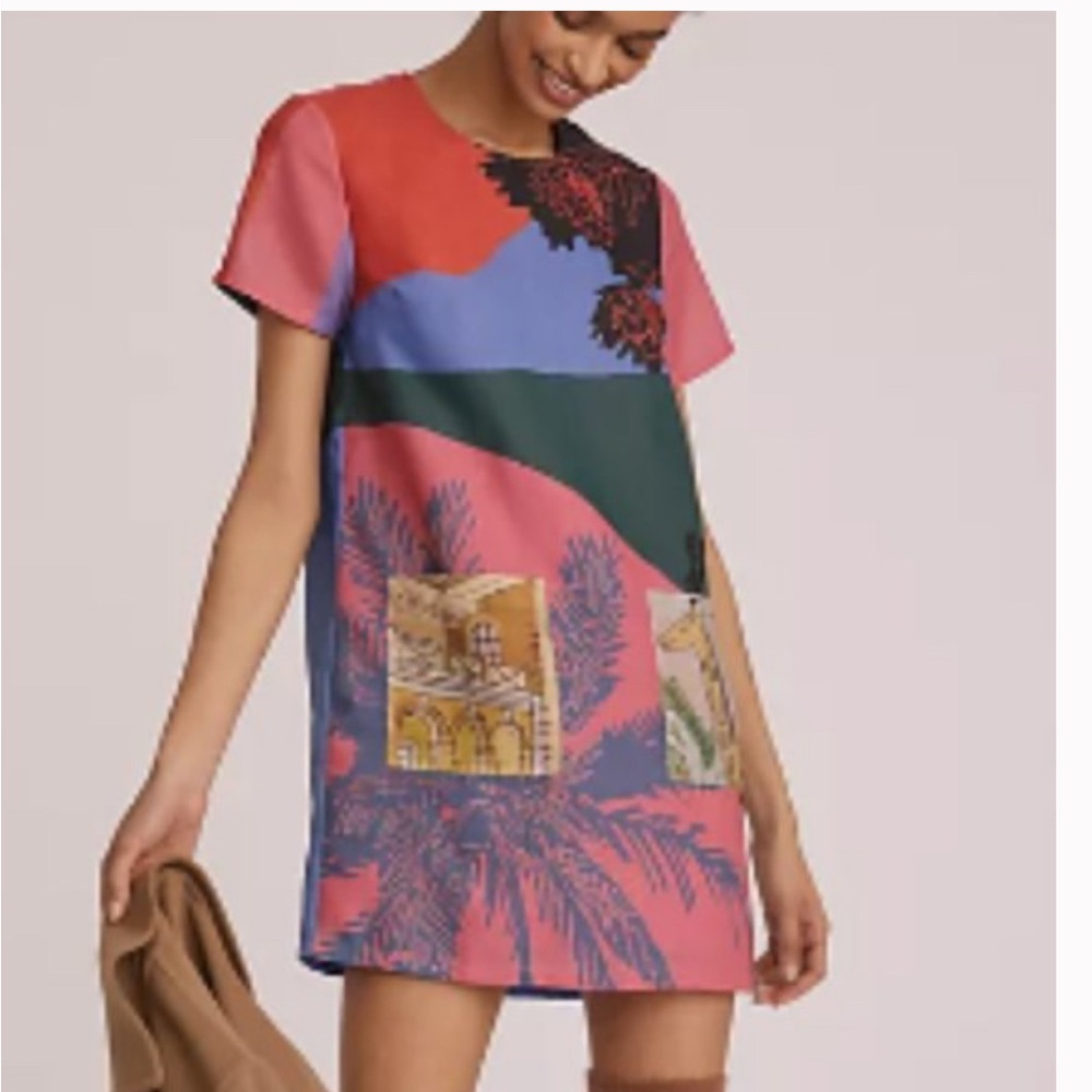 Anthropologie- Geisha designs-  Graphic Print Dress